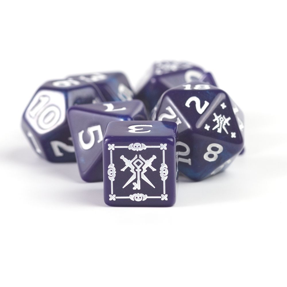 Sirius Dice - Dungeons &amp; Dragons Adventure Dice - Rogue - Purple - Good Games