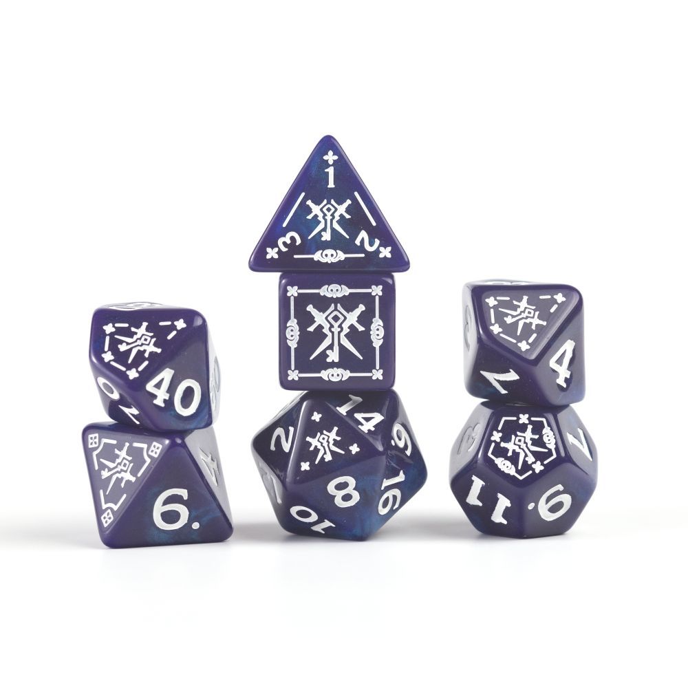 Sirius Dice - Dungeons &amp; Dragons Adventure Dice - Rogue - Purple - Good Games