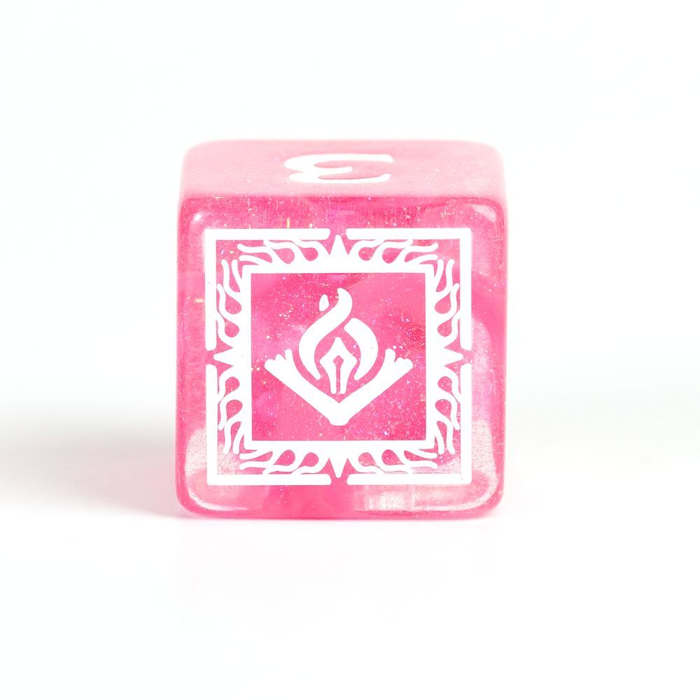 Sirius Dice - Dungeons &amp; Dragons Adventure Dice - Wizard - Fuchsia - Good Games