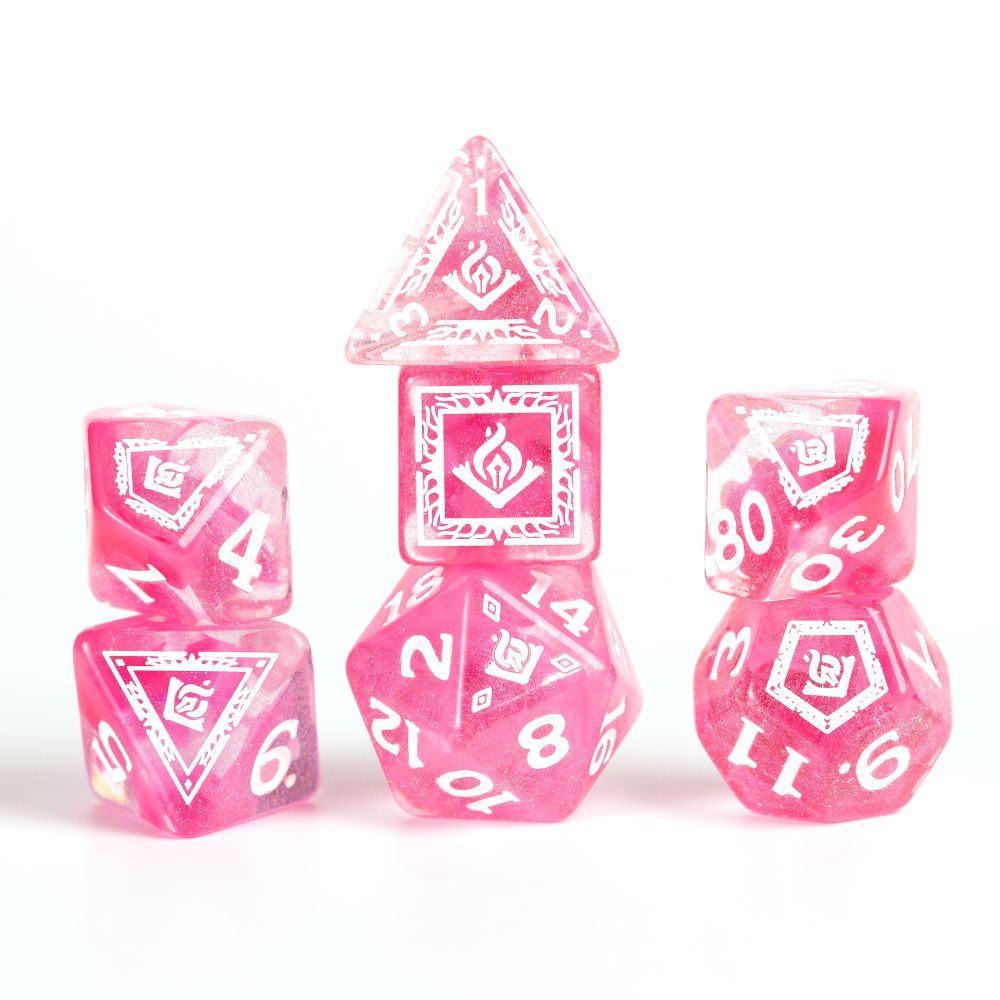 Sirius Dice - Dungeons & Dragons Adventure Dice - Wizard - Fuchsia - Good Games