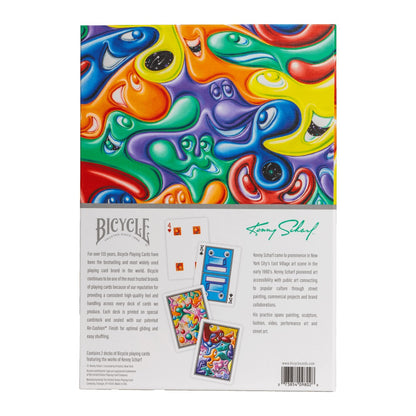 Bicycle Artist Series Kenny Scharf Purple/Orange 2pk Boxed Set LIMITED SERIES - Good Games