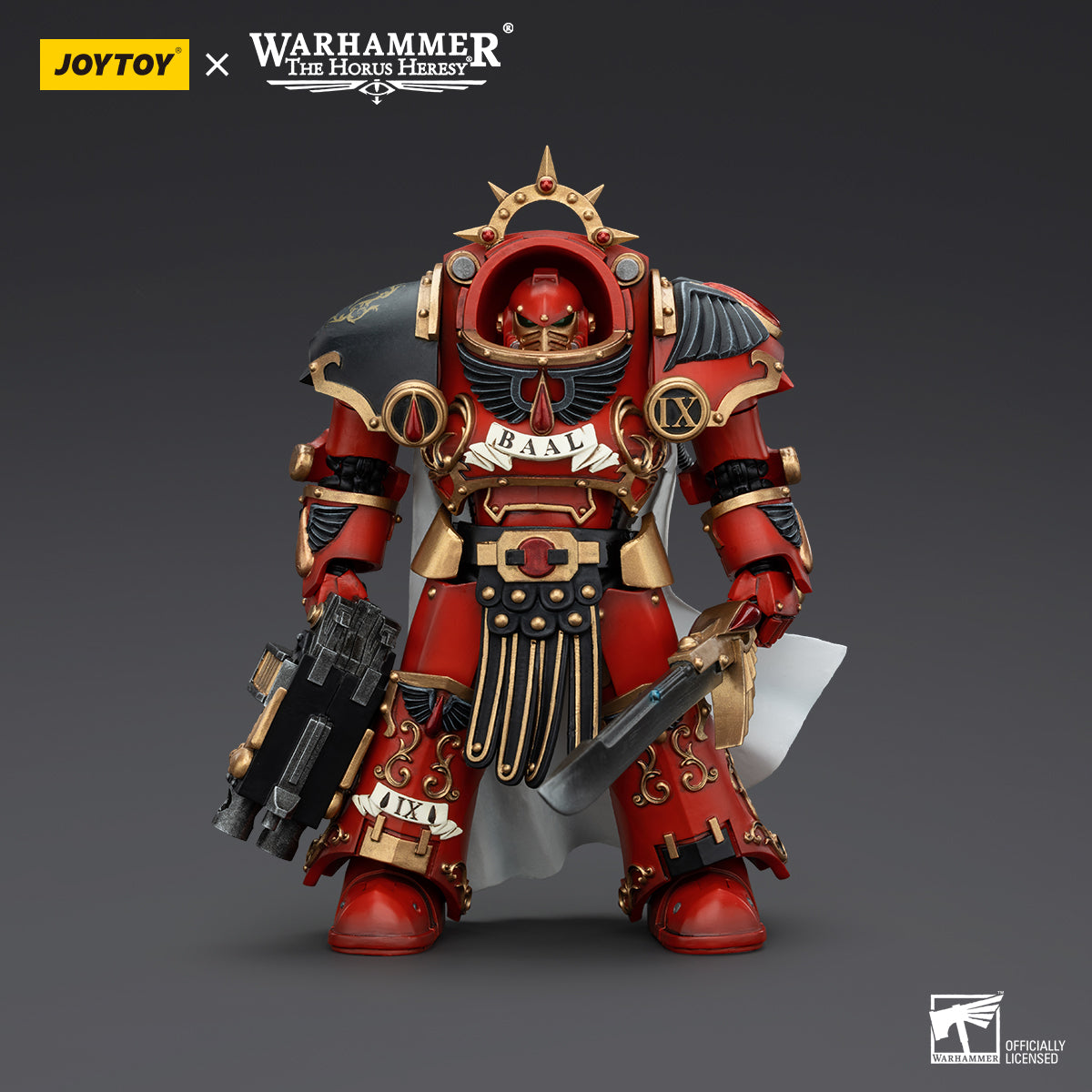 Warhammer Collectibles: 1/18 Scale Blood Angels Legion Praetor in Tartaros Terminator Armour - Good Games