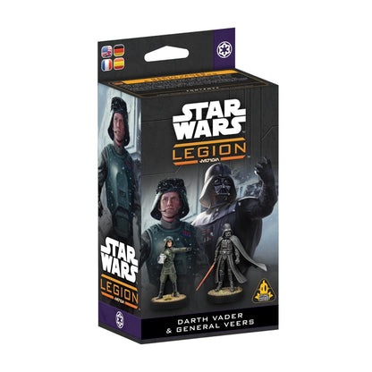 Star Wars: Legion game box featuring Darth Vader and General Veers miniatures