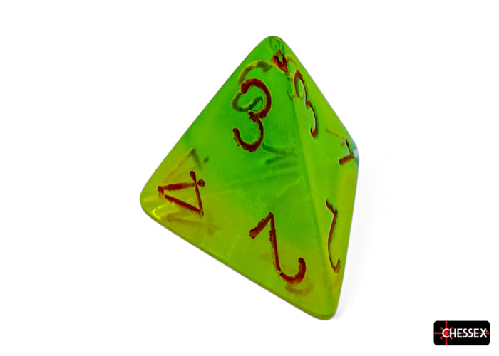 Chessex - CHX 26470 Gemini Plasma Green-Teal/orange Luminary Polyhedral 7-Dice Set (Preorder) - Good Games