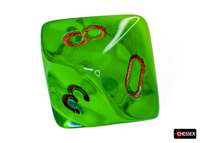 Chessex - CHX 26470 Gemini Plasma Green-Teal/orange Luminary Polyhedral 7-Dice Set (Preorder) - Good Games