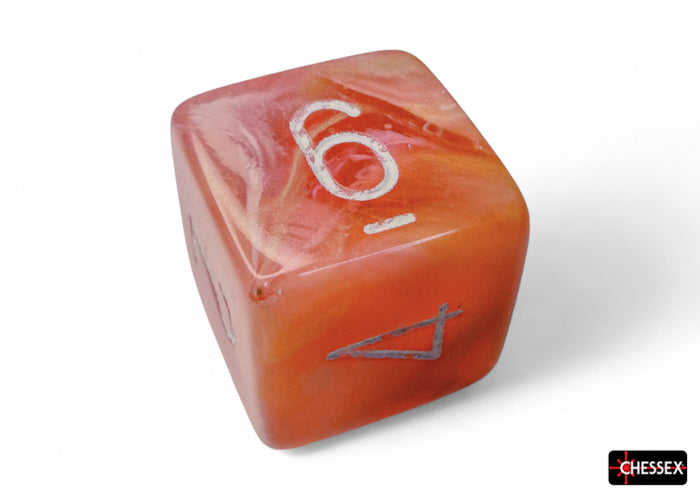 Chessex - CHX 27553 Festive Dahlia/white Luminary Polyhedral 7-Dice Set (Preorder) - Good Games