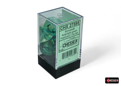 Chessex - CHX 27595 Borealis Kelp/light green Luminary Polyhedral 7-Dice Set (Preorder) - Good Games