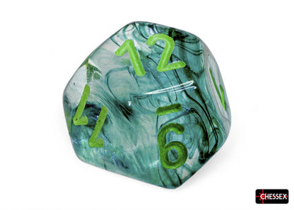 Chessex - CHX 27595 Borealis Kelp/light green Luminary Polyhedral 7-Dice Set (Preorder) - Good Games