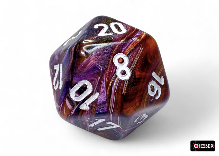 Chessex - CHX 27543 Festive Symphony/white Polyhedral 7-Dice Set (Preorder) - Good Games