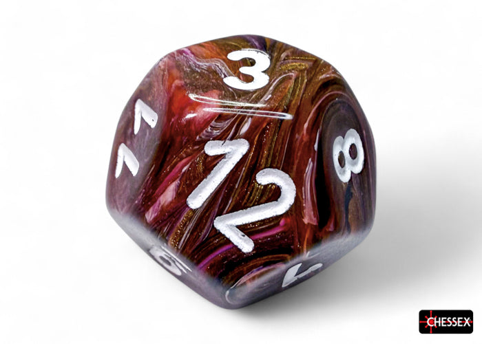 Chessex - CHX 27543 Festive Symphony/white Polyhedral 7-Dice Set (Preorder) - Good Games
