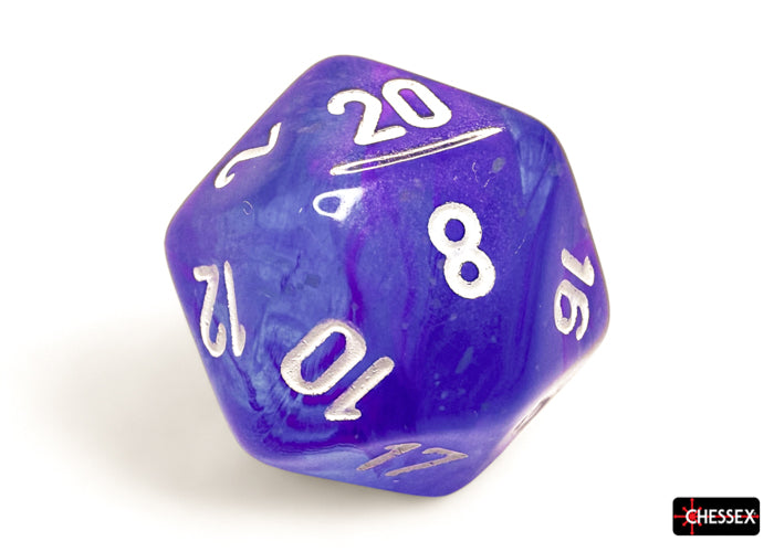 Chessex - CHX 27567 Nebula Aura/white Luminary Polyhedral 7-Dice Set (Preorder) - Good Games