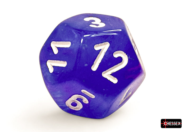 Chessex - CHX 27567 Nebula Aura/white Luminary Polyhedral 7-Dice Set (Preorder) - Good Games