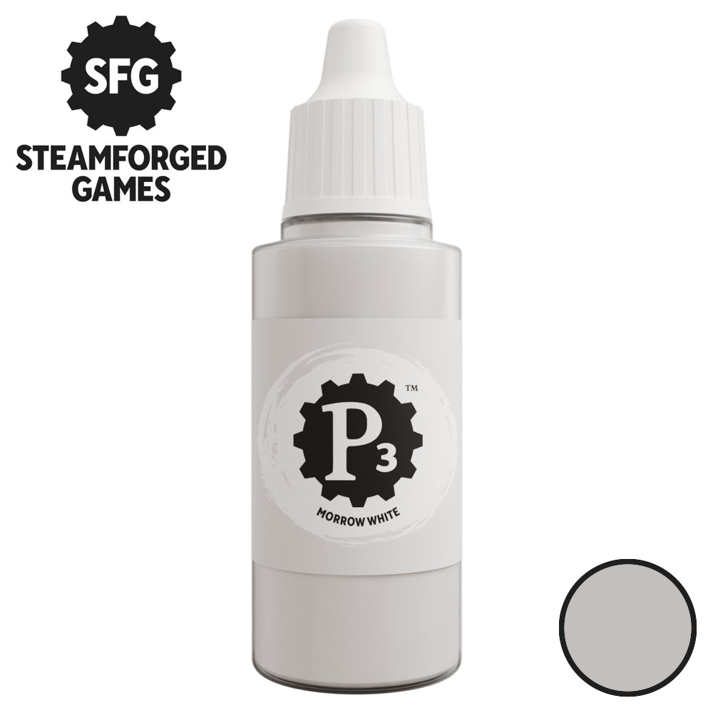 Steamforged Games P3 Paints 18ml - Morrow White - Good Games