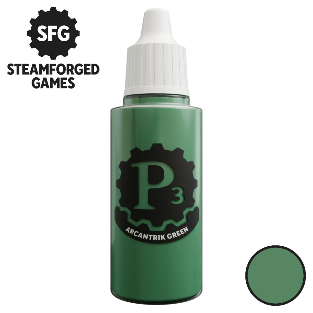 Steamforged Games P3 Paint 18ml - Arcantrik Green - Good Games