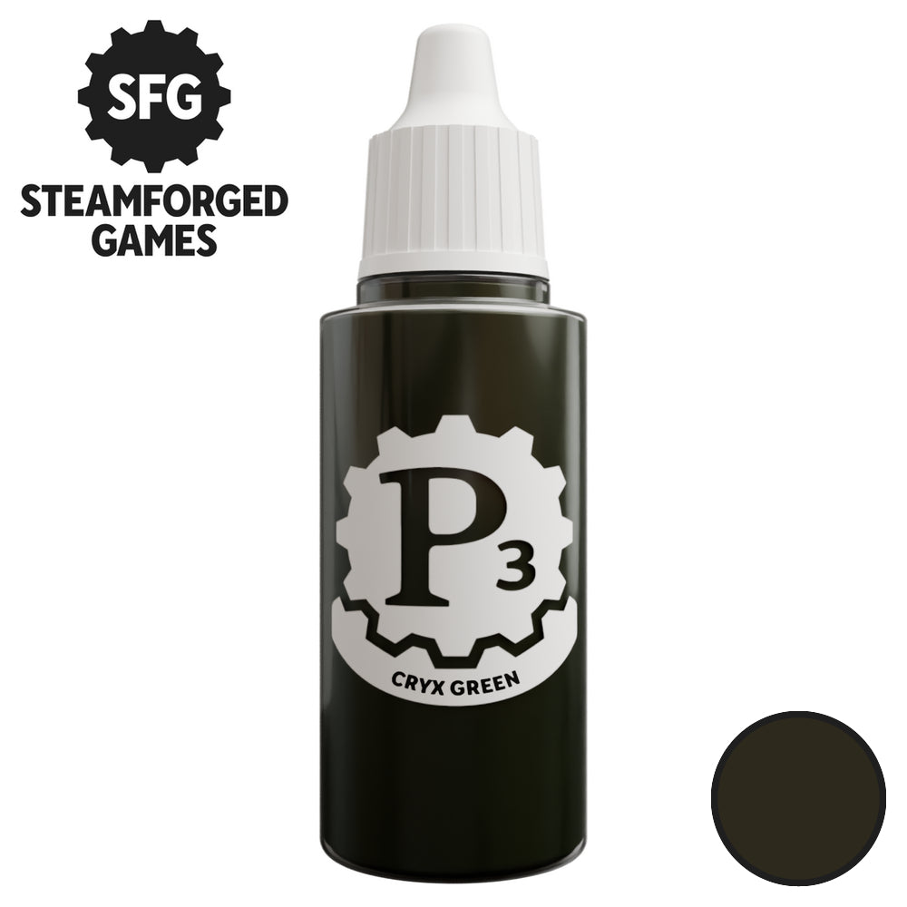 Steamforged Games P3 Paint 18ml - Cryx Green - Good Games