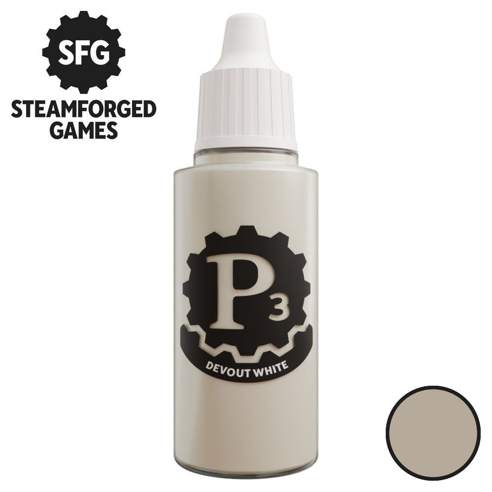 Steamforged Games P3 Paint 18ml - Devout White - Good Games