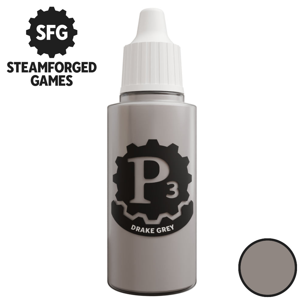 Steamforged Games P3 Paint 18ml - Drake Grey - Good Games