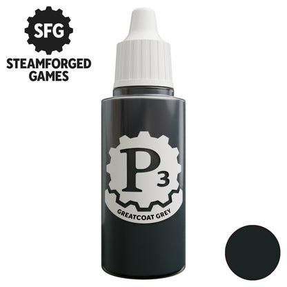 Steamforged Games P3 Paint 18ml - Greatcoat Grey - Good Games