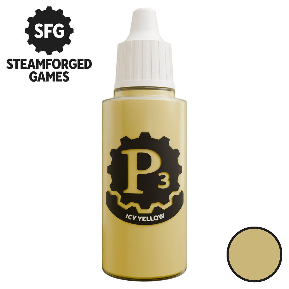 Steamforged Games P3 Paint - Icy Yellow 18ml - Good Games