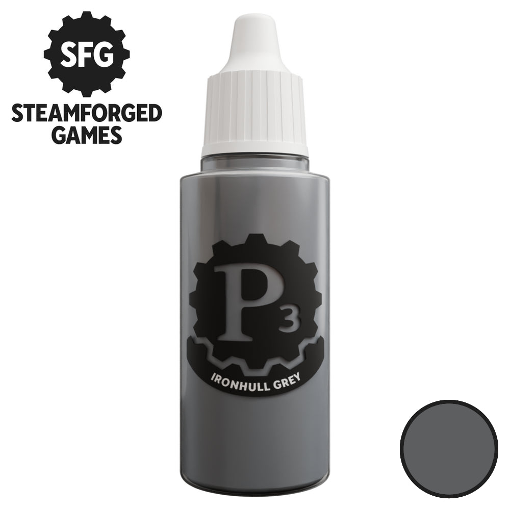 Steamforged Games P3 Paint 18ml - Ironhull Grey - Good Games
