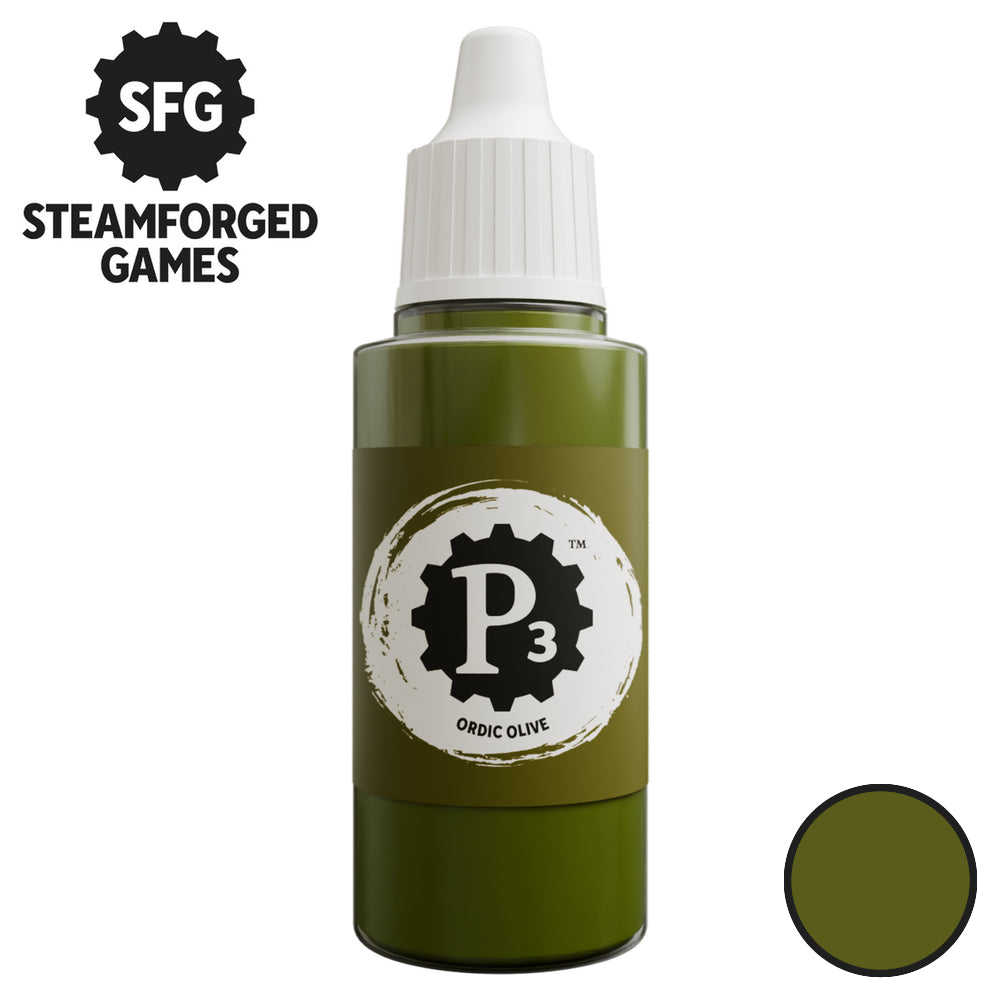 Steamforged Games P3 Paint 18ml - Ordic Olive - Good Games