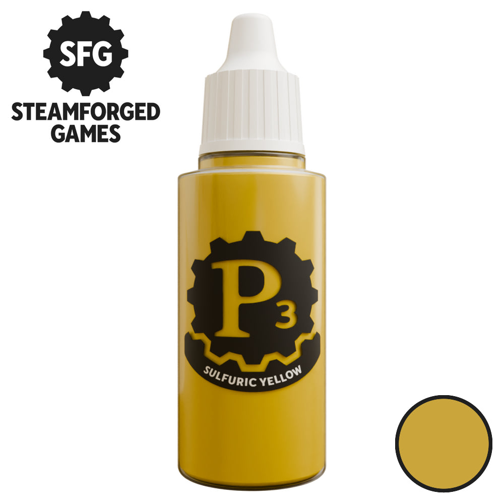 Steamforged Games P3 Paint 18ml - Sulfuric Yellow - Good Games
