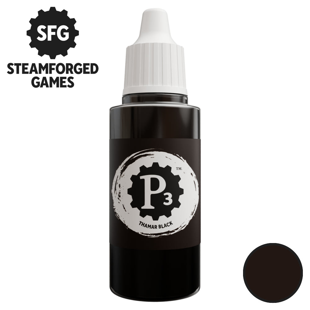 Steamforged Games P3 Paint - Thamar Black 18ml - Good Games