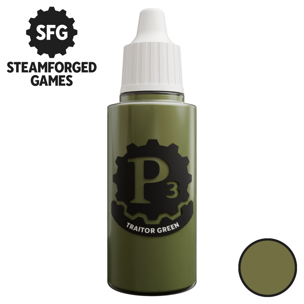Steamforged Games P3 Paint 18ml - Traitor Green - Good Games
