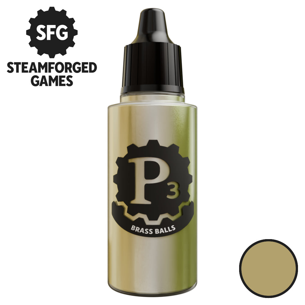 Steamforged Games P3 Paint 18ml - Metallics - Brass Balls - Good Games