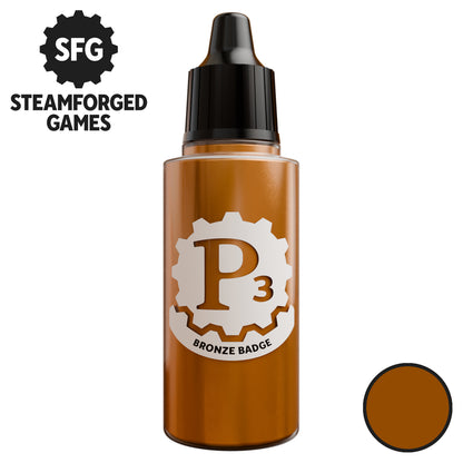 Steamforged Games P3 Paint 18ml - Metallics - Bronze Badge - Good Games