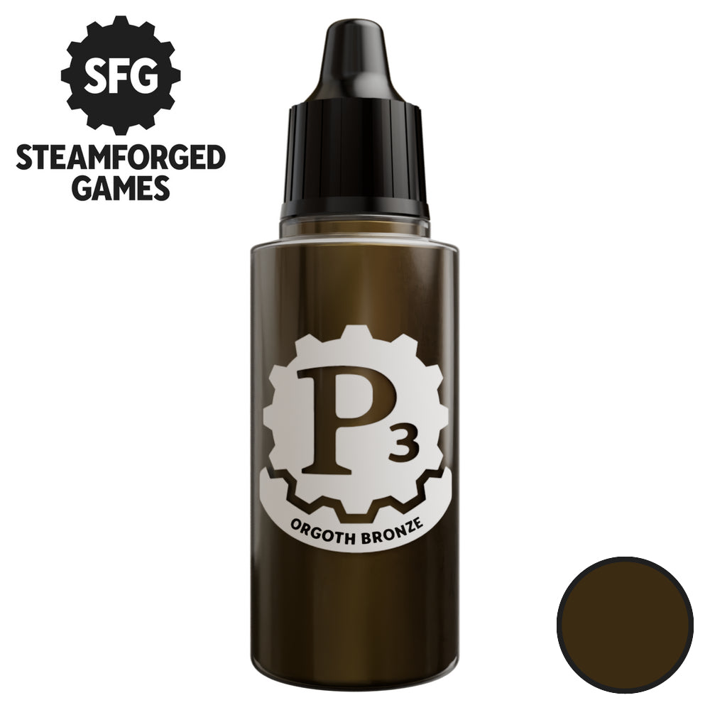 Steamforged Games P3 Paint 18ml - Metallics - Orgoth Bronze - Good Games