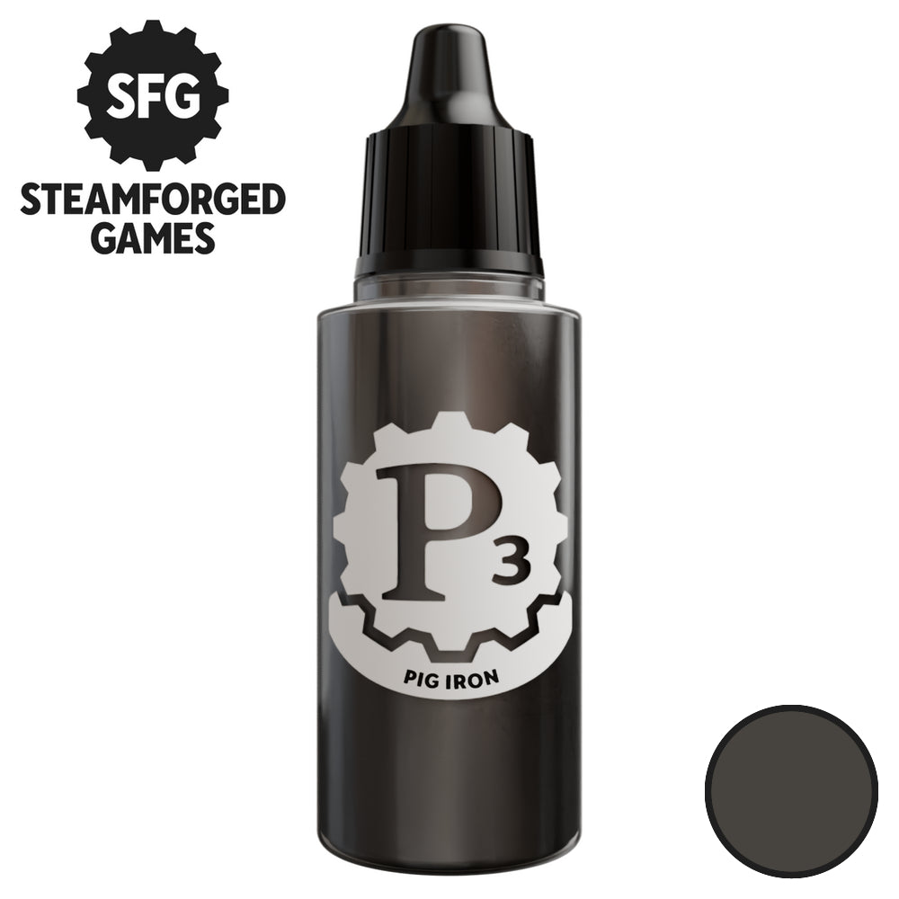 Steamforged Games P3 Paint 18ml - Metallics Pig Iron - Good Games