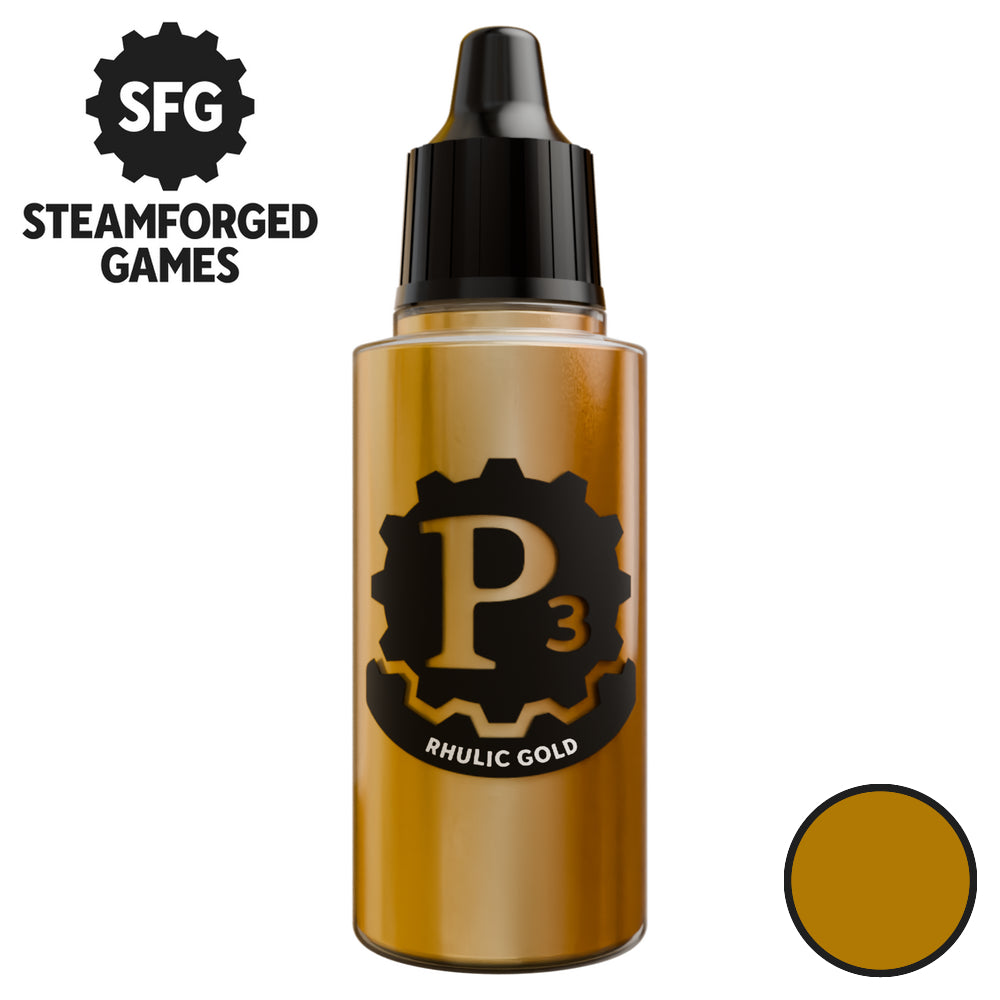 Steamforged Games P3 Paint 18ml - Metallics Rhulic Gold - Good Games