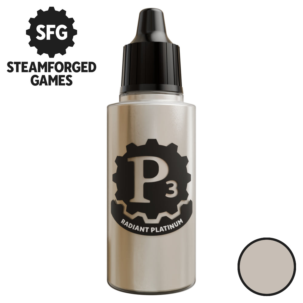 Steamforged Games P3 Paint 18ml - Metallics Radiant Platinum - Good Games