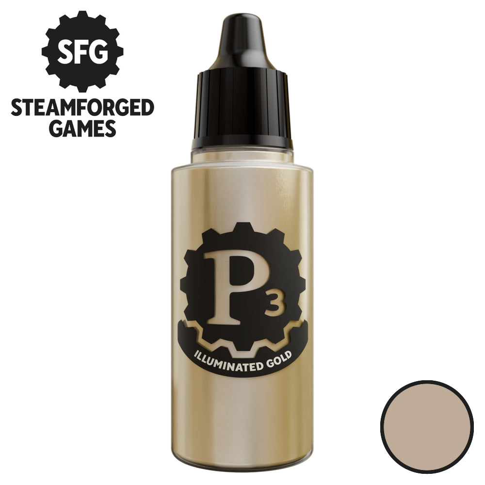 Steamforged Games P3 Paint 18ml - Metallics - Illuminated Gold - Good Games