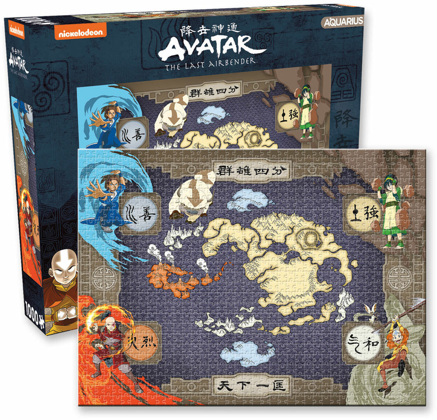 Aquarius - Avatar The Last Airbender Map Puzzle 1000 Piece Jigsaw - Good Games