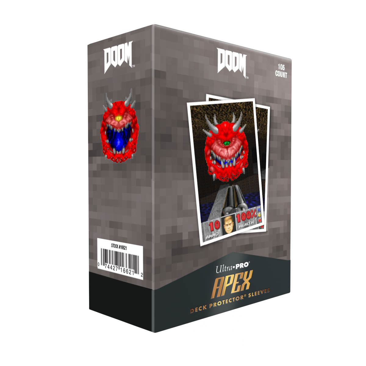 Ultra Pro: DOOM 105ct Apex Deck Protector Sleeves Cacodemon