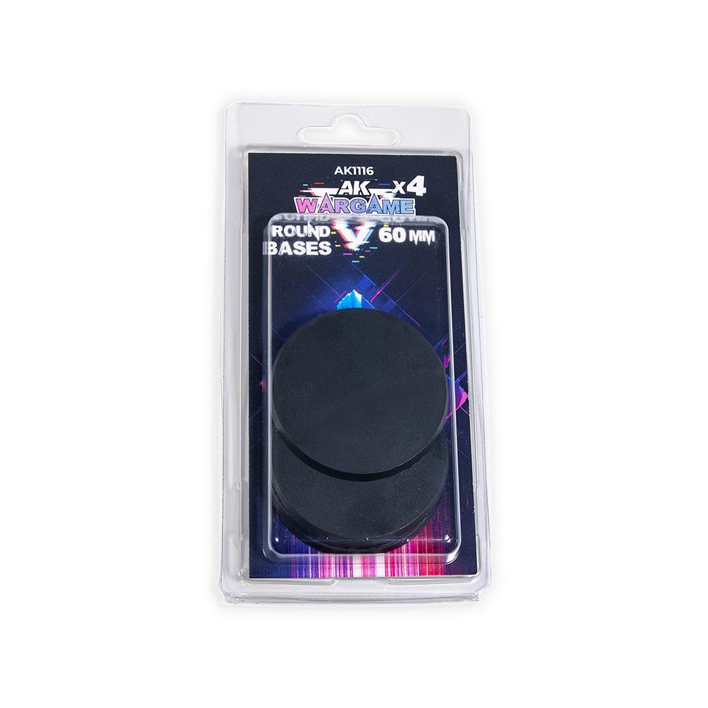 Ak Interactive - Wargame Accesories - Round Bases 60mm 4 Pieces