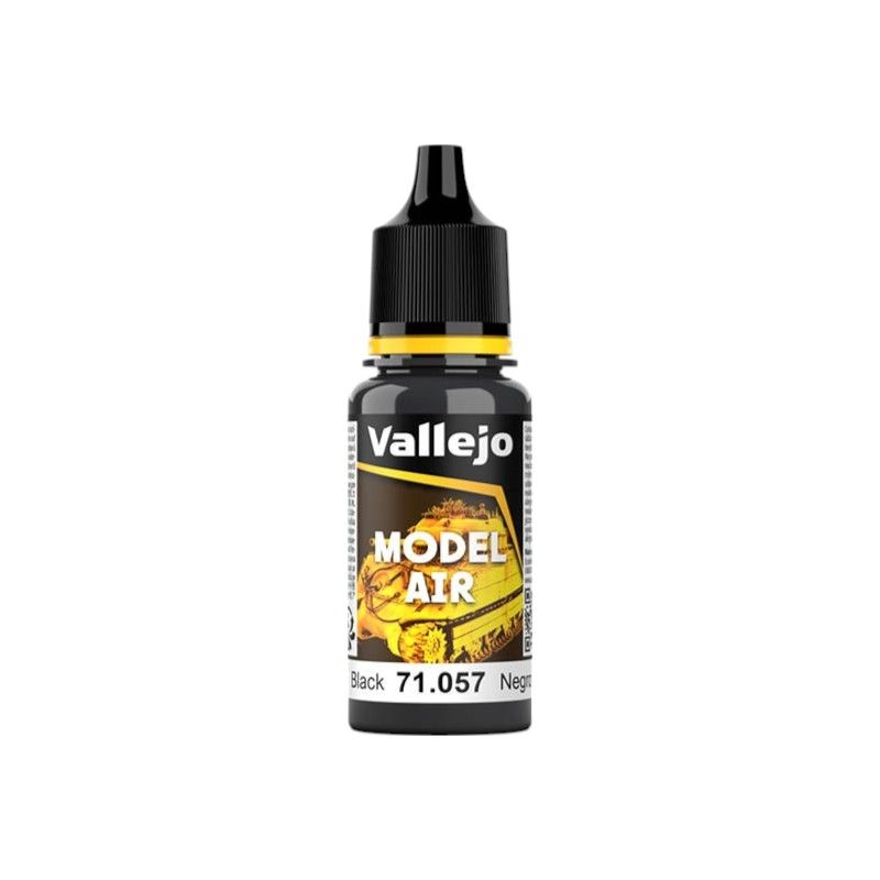 Vallejo Model Air Colour 18ml - Black - Good Games