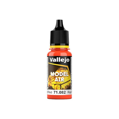 Vallejo Model Air Matt Acrylic Colour 18ml - Fluorescent Red - Good Games