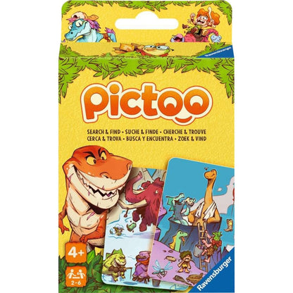 Ravensburger - Pictoo Card Game Dino Game packaging box front view