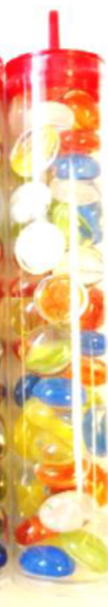 Chessex - CHX 01198 Catseye Assorted Colors Glass Stones Tube - Good Games