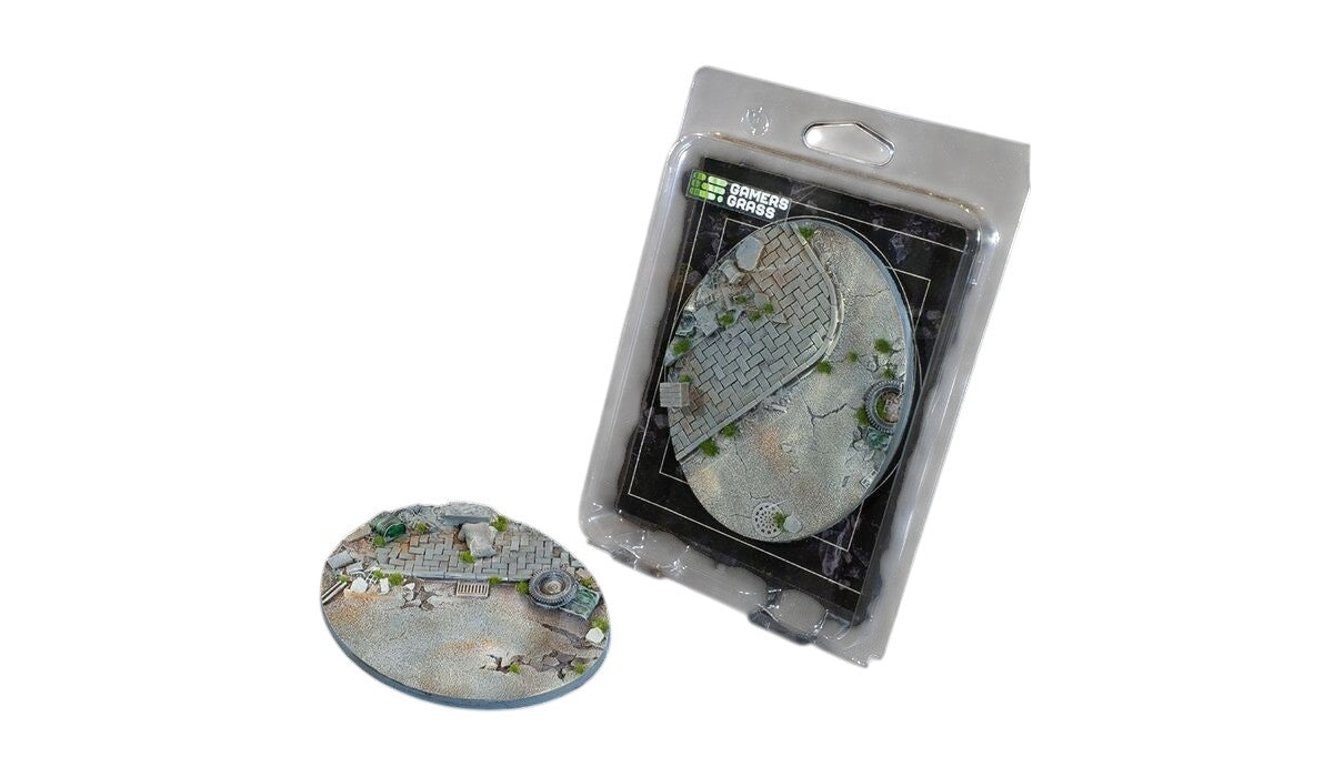 Gamers Grass - Battle Ready Bases - Urban Warfare - Oval 120mm (x1)