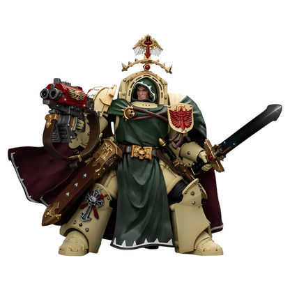 Warhammer 40K Dark Angels Terminator action figure in heavy bone armor, armed with sword and bolter