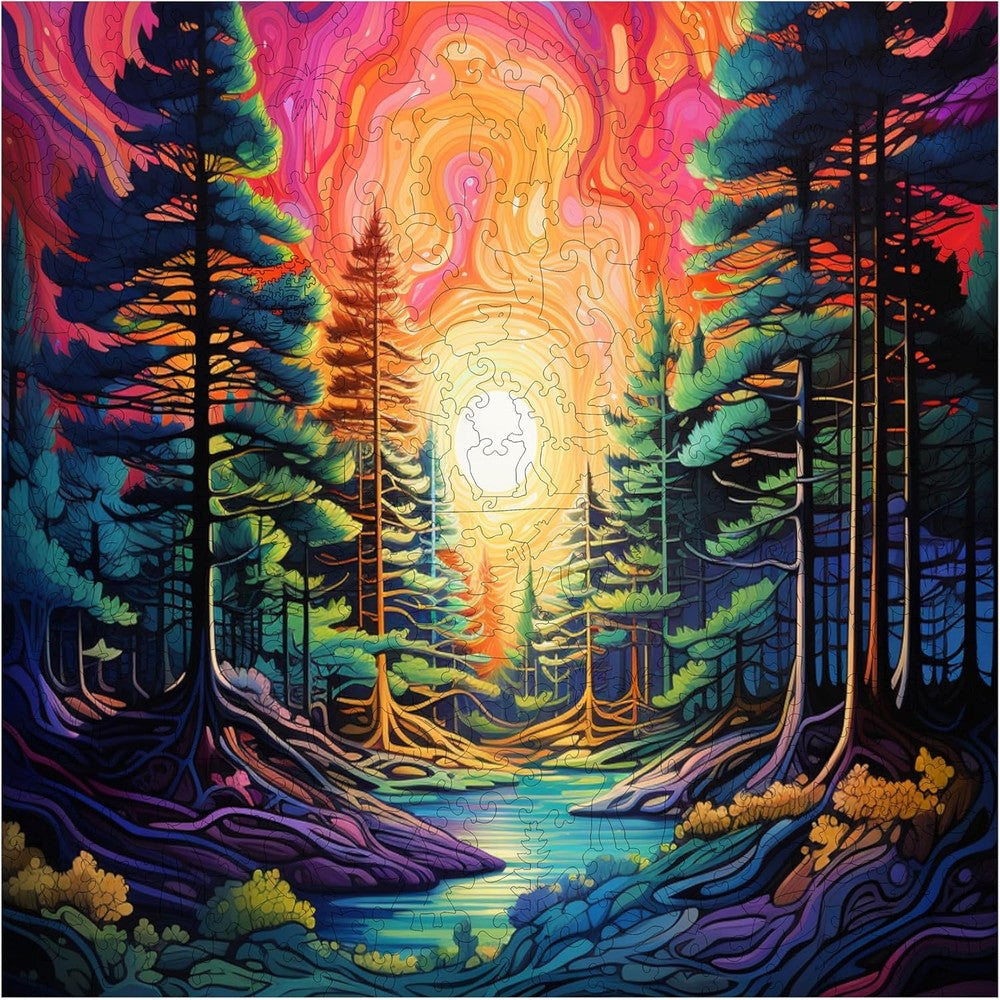 Trippy Puzzles - 300 Piece Wood Jigsaw Trippy Timber