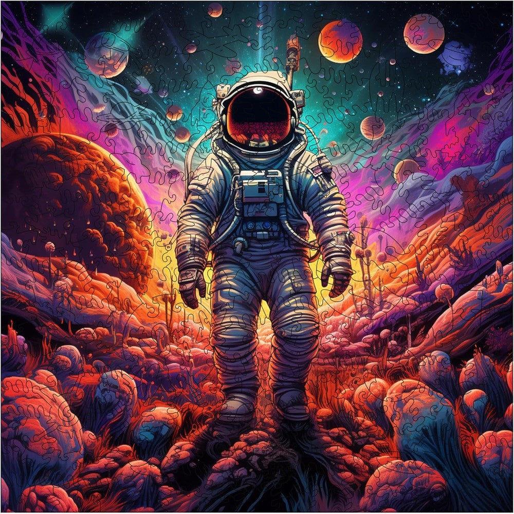 Trippy Puzzles - 300 Piece Wood Jigsaw Galactic Groove
