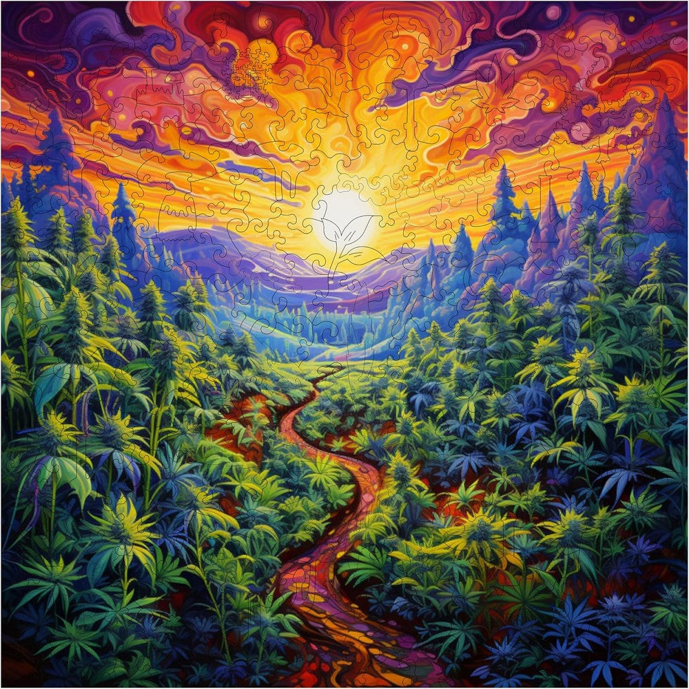 Trippy Puzzles - 300 Piece Wood Jigsaw Kaleidokush