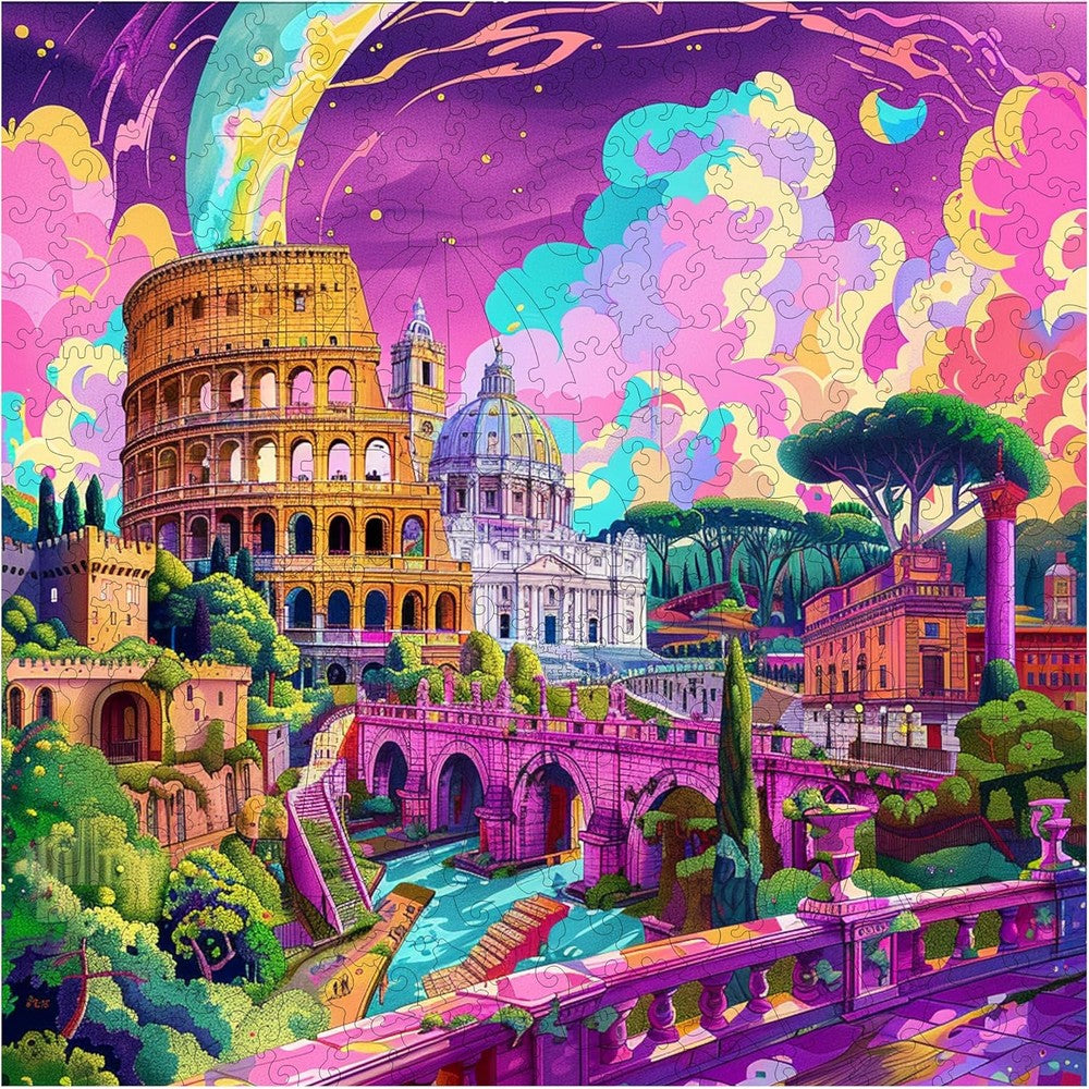 Trippy Puzzles - 300 Piece Wood Jigsaw Roman Riddle