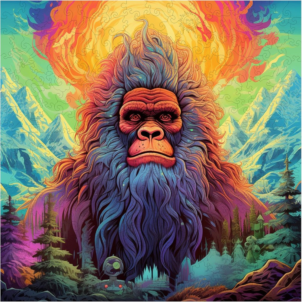 Trippy Puzzles - 300 Piece Wood Jigsaw Yeti Yonder