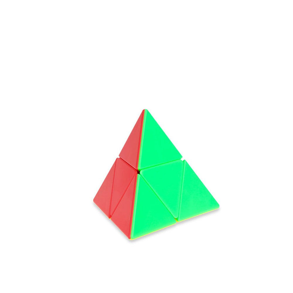 Red and green Pyraminx puzzle